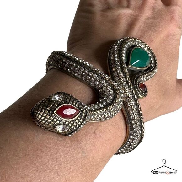 Show Stopping Snake Cuff - Picture 2 of 11